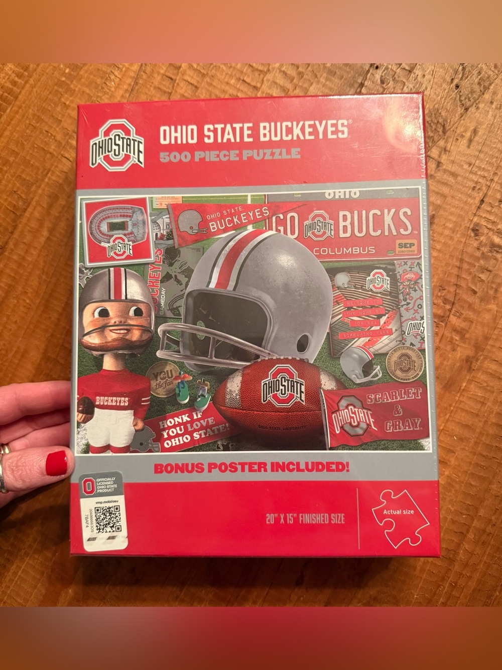 NEW/SEALED Ohio State Buckeyes 500-Piece Puzzle+Bonus Poster